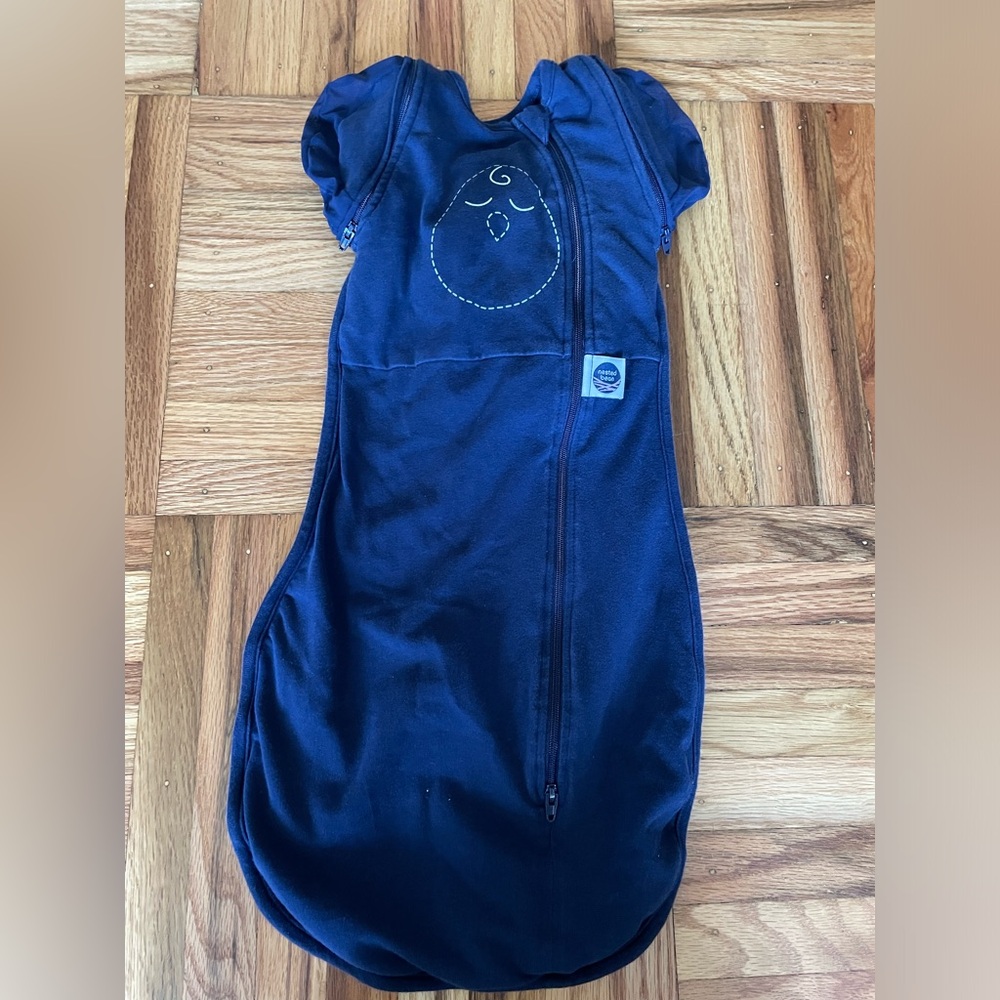 Nested Bean Zen One Swaddle, Small 3-6 Months, Navy